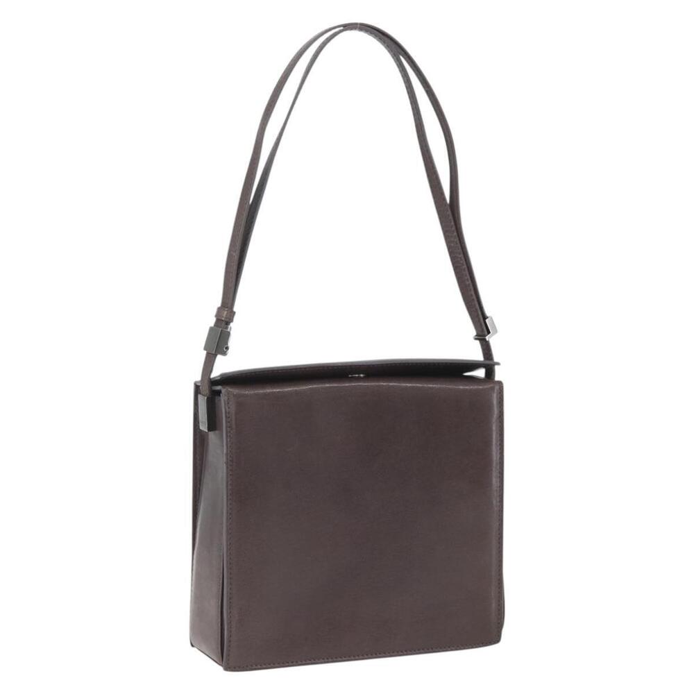 GUCCI Shoulder Bag Leather Brown 007 2014 3444 Auth 159973